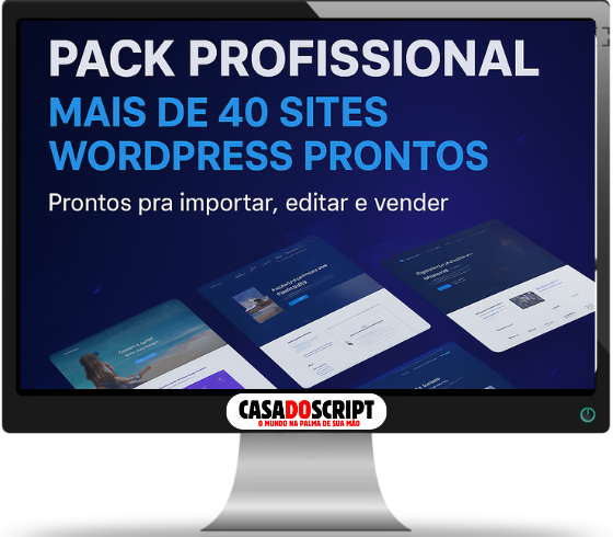 Pack de 40 sites wordpress prontos e editáveis